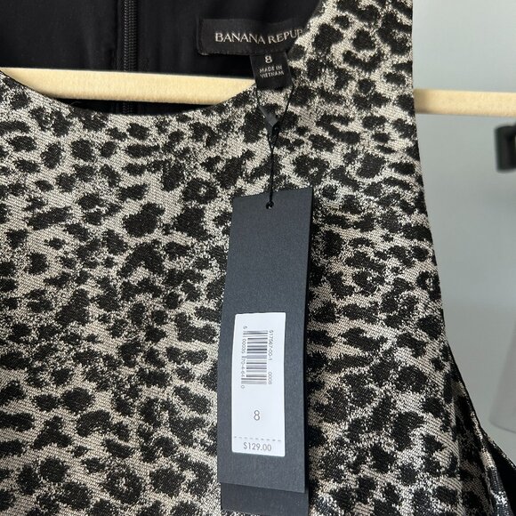 NWT Leopard Print Sheath Dress - Picture 4 of 10